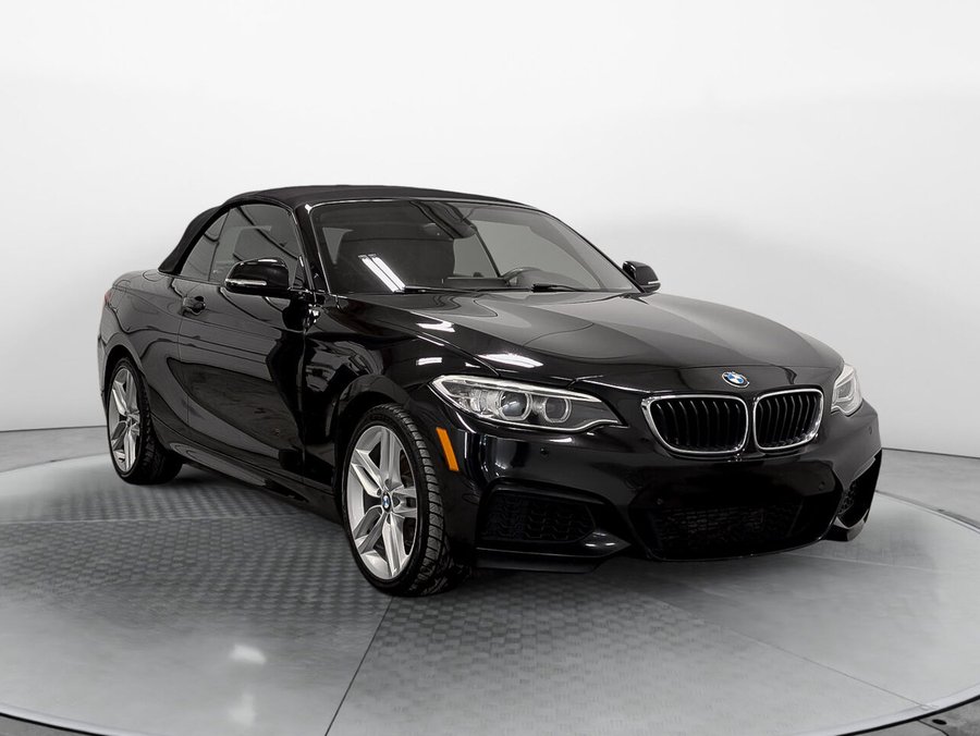 BMW 228i xDrive Cabriolet Premium Enhanced et M Package 2016 Noir