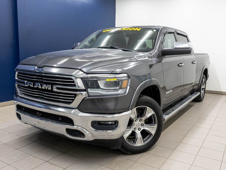 Ram 1500 LARAMIE CREW 4X4 V8 *TOIT* NAV CUIR SIÈGES VENTIL 2020 gray