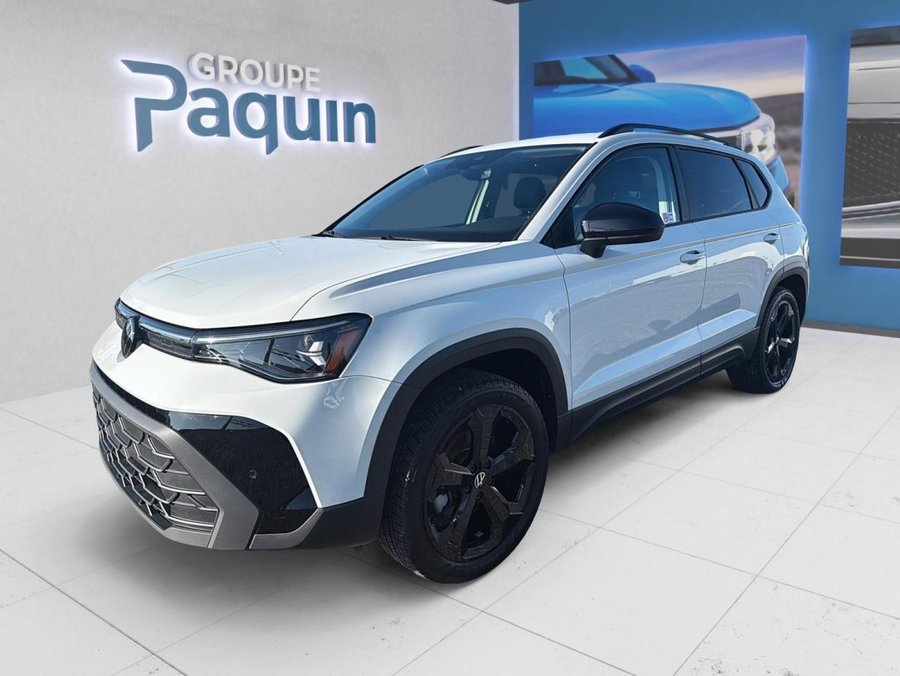 2026 Volkswagen Taos Comfortline édition Pure White with Black Roof