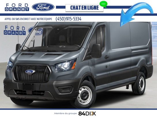 2025 Ford Transit Cargo Van T-250 PA toit moyen 148 po PNBV de 9 070 lb Abyss Grey Metallic