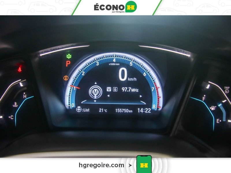 Honda Civic 822148 | LX AUTO A/C GR ELECT MAGS 2016 Blanc Laval - photo #8
