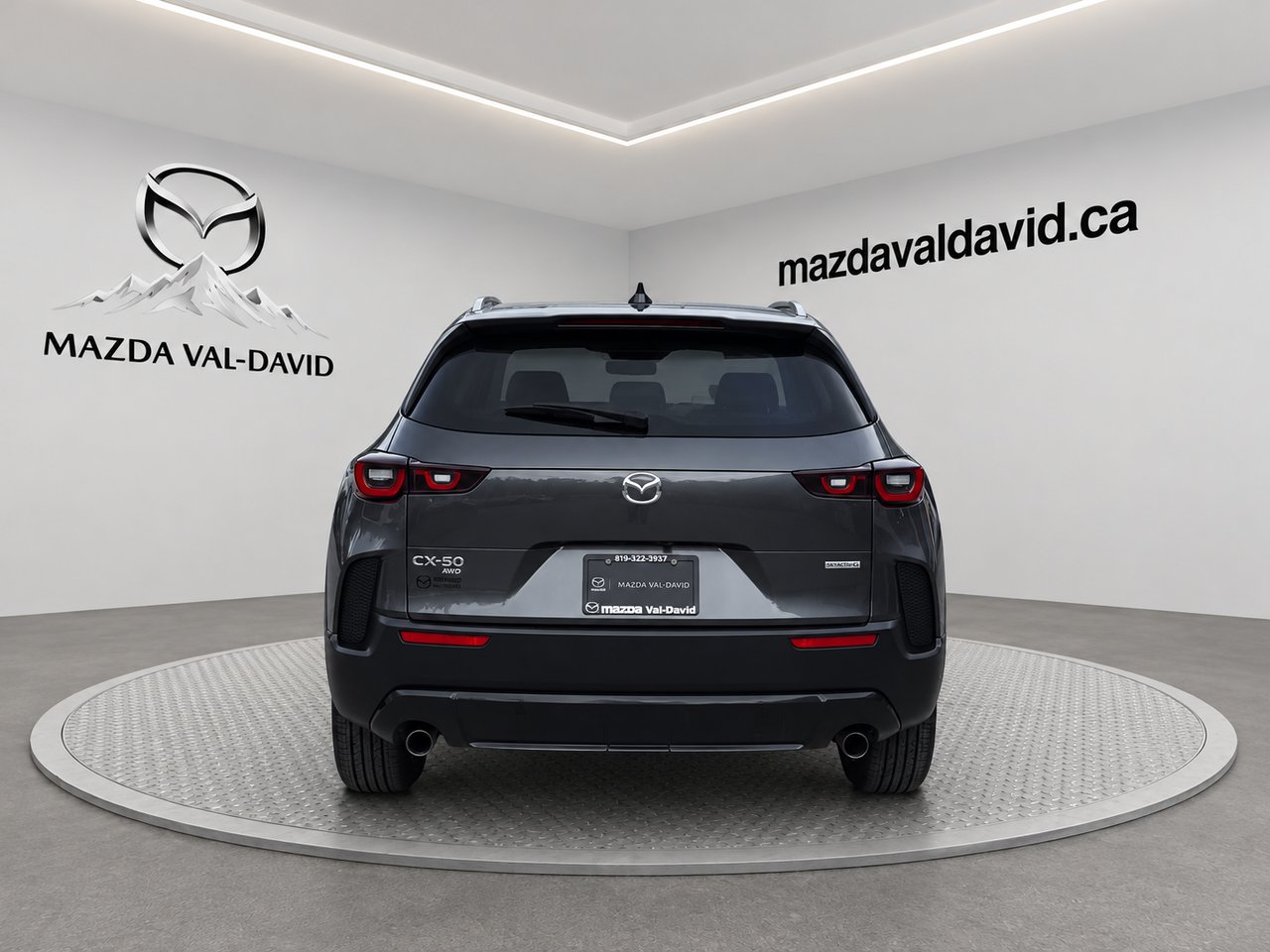 2025 Mazda CX-50 hybride GS-L e-AWD, toit panoramique, sièges avant chauffants, volant chauffant, Apple CarPlay/Android Grey Val-David - photo #6