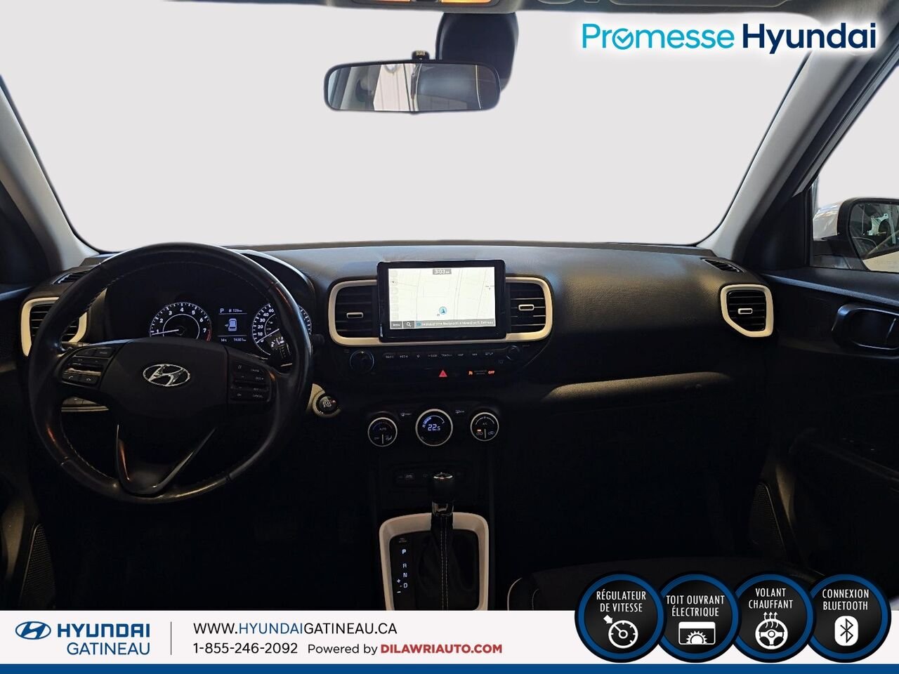 Hyundai Venue Ultimate IVT *** carfax clean , toute equiper , certifier*** 2022 Blanc Ottawa & Gatineau - photo #8