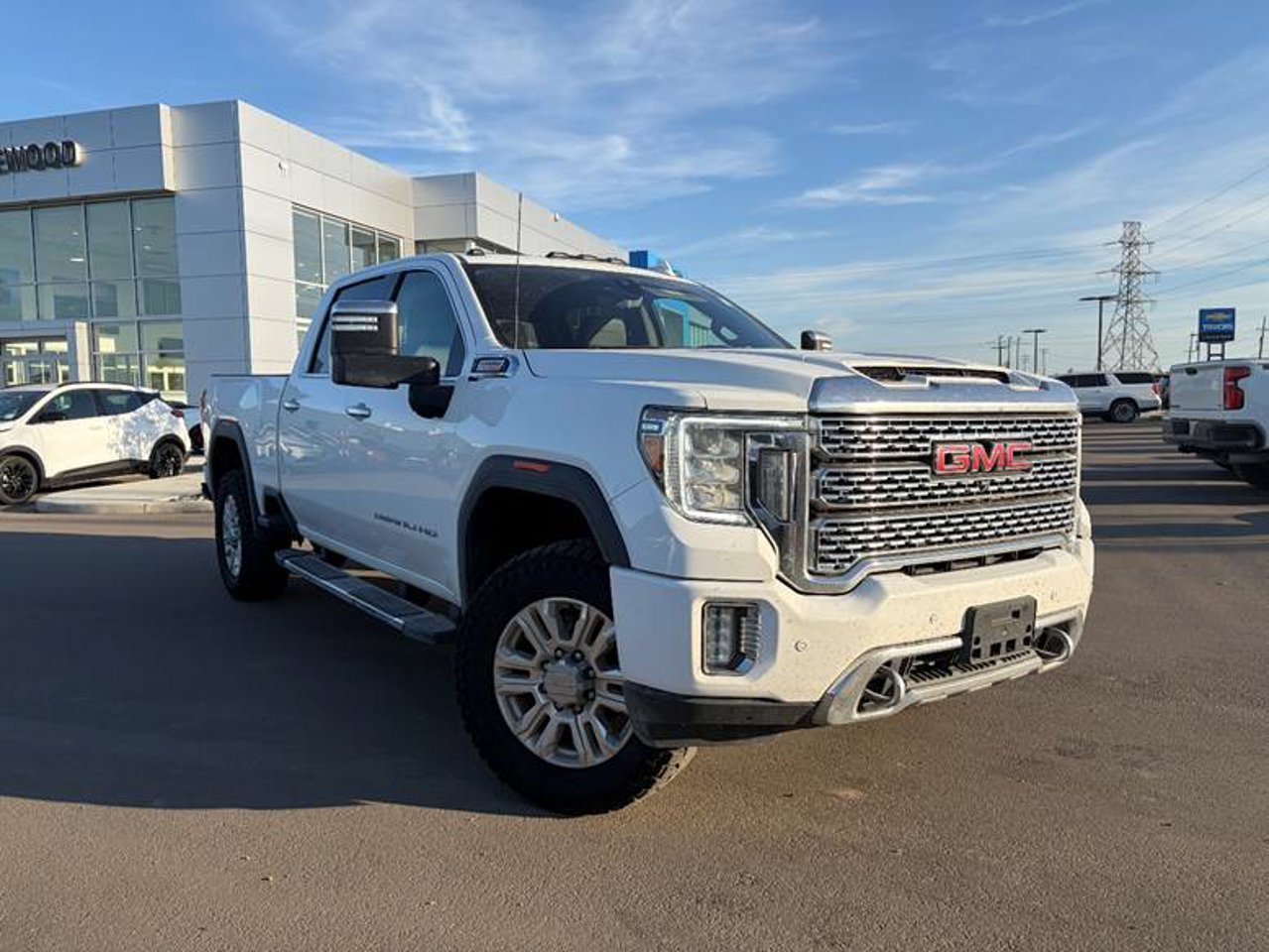 2021 GMC Sierra 3500HD 4WD Crew Cab 159 Denali White Sherwood Park - photo #1