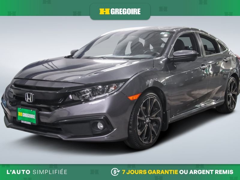 Honda Civic Sport AUTO A/C MAGS TOIT CAM RECUL BLUETOOTH 2019 Gris