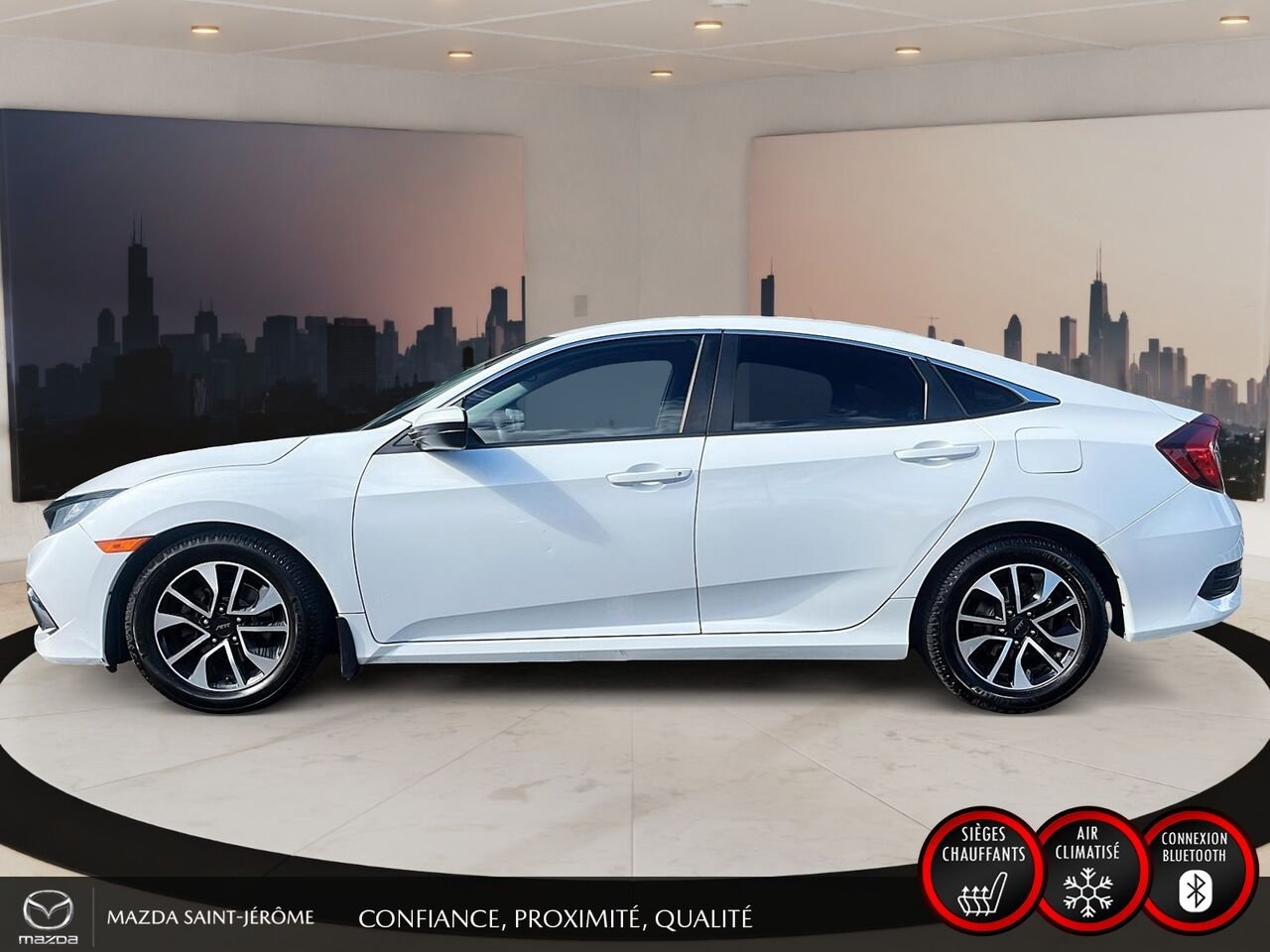 Honda Civic Berline 2020 Blanc Ste-Agathe des Monts - photo #10