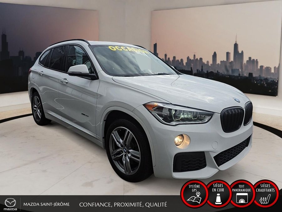 2018 BMW X1 xDrive28i | M-PACK | TOIT PANORAMIQUE | NAVIGATION | White
