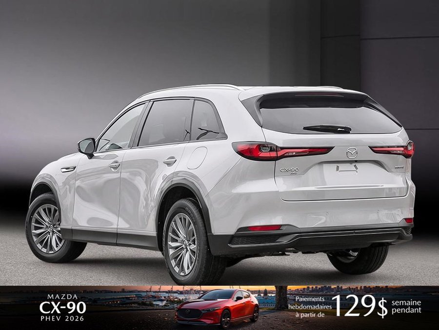 Mazda CX-90 hybride rechargeable 2026 2026 Blanc rhodium métallisé