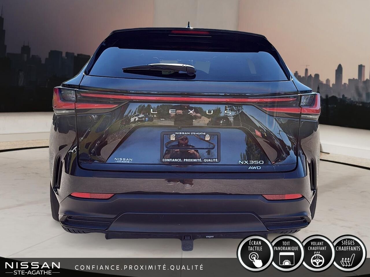 Lexus NX 350 | INTÉRIEUR ROUGE NULUXE | TOIT OUVRANT | AWD 2025 Noir Saint-Jérôme - photo #3