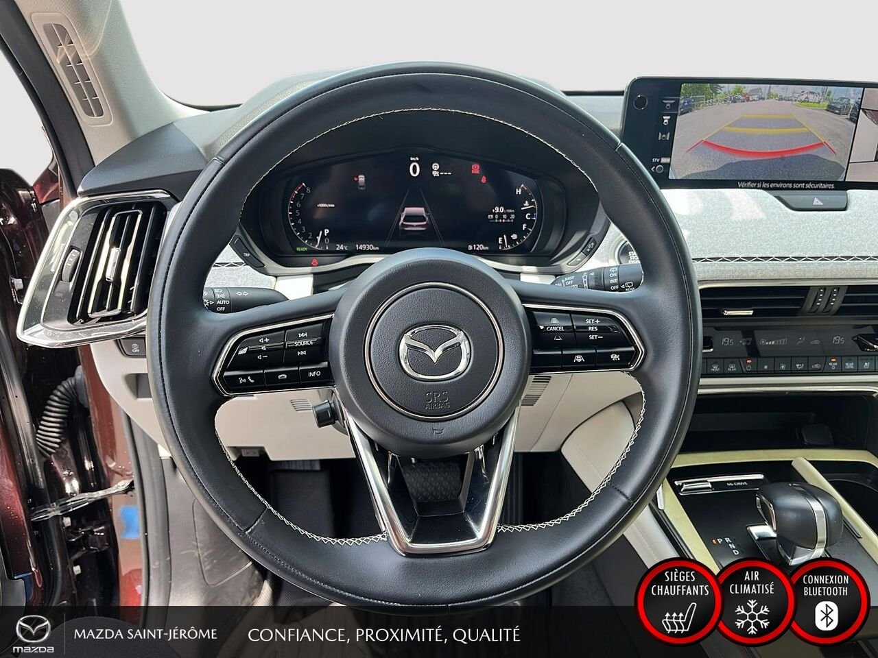 Mazda CX-90 hybride léger Signature | TOIT OUVRANT | CAMÉRA 360 | 2025 Rouge Saint-Jérôme - photo #13