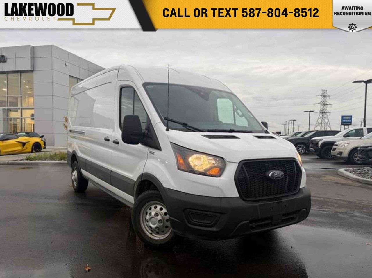 2025 Ford Transit Cargo Van T-250 148 Med Rf 9070 GVWR AWD White Sherwood Park - photo #0