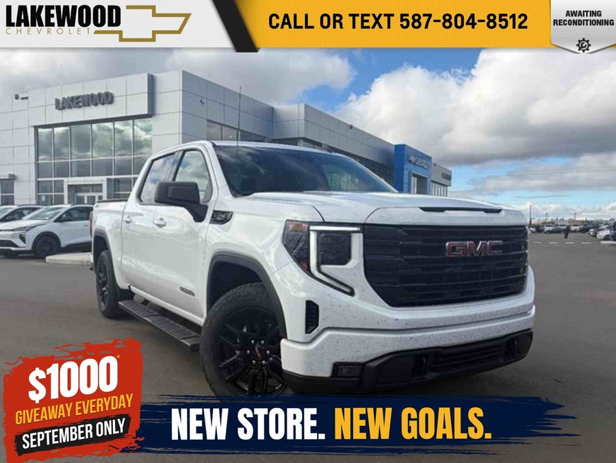 2026 GMC Sierra 1500 Elevation 3.0T Duramax X31 | Heated Leather Bucket Seats White