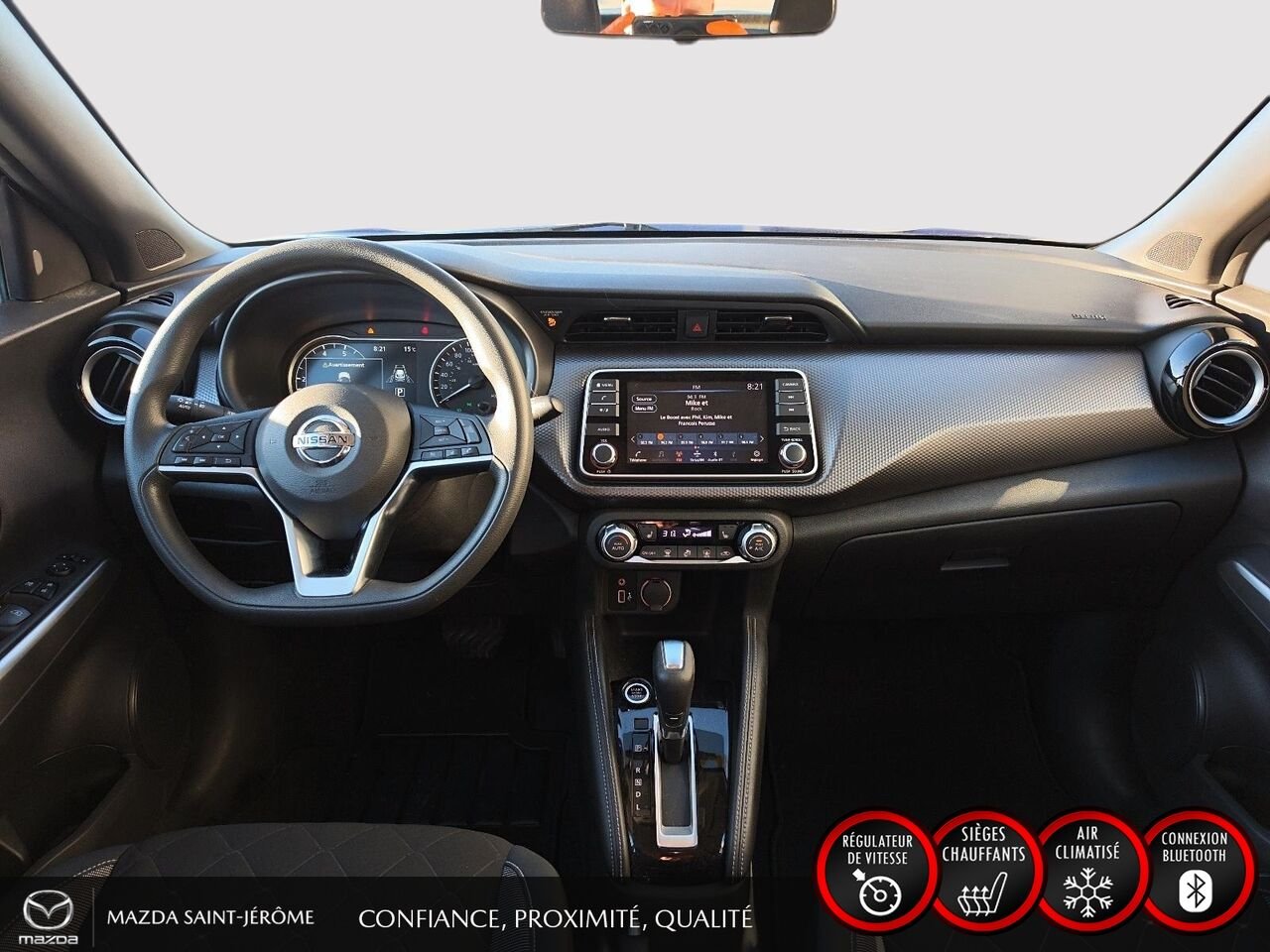 Nissan Kicks SV | JAMAIS ACCIDENTÉ | SIÈGES CHAUFFANTS | APPLE CARPLAY | DÉMARREUR À DISTANCE 2020 Bleu Saint-Jérôme - photo #20