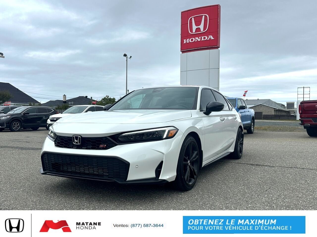Honda Civic Si berline Manuelle 2026 Blanc Matane - photo #0