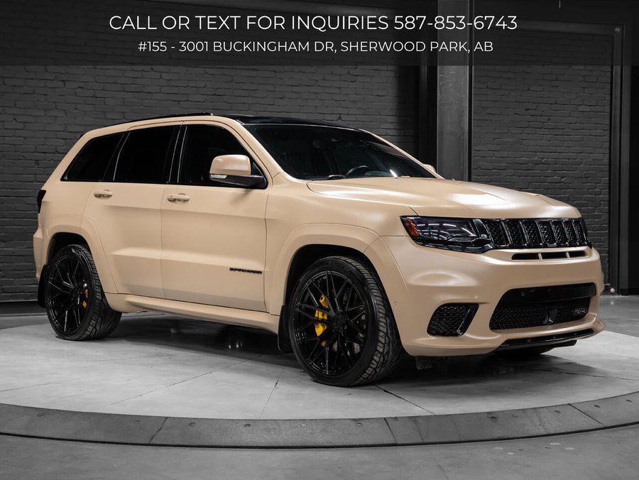 2019 Jeep Grand Cherokee Trackhawk | Custom Vinyl Wrap | Full Stealth PPF | Clean CARFAX White