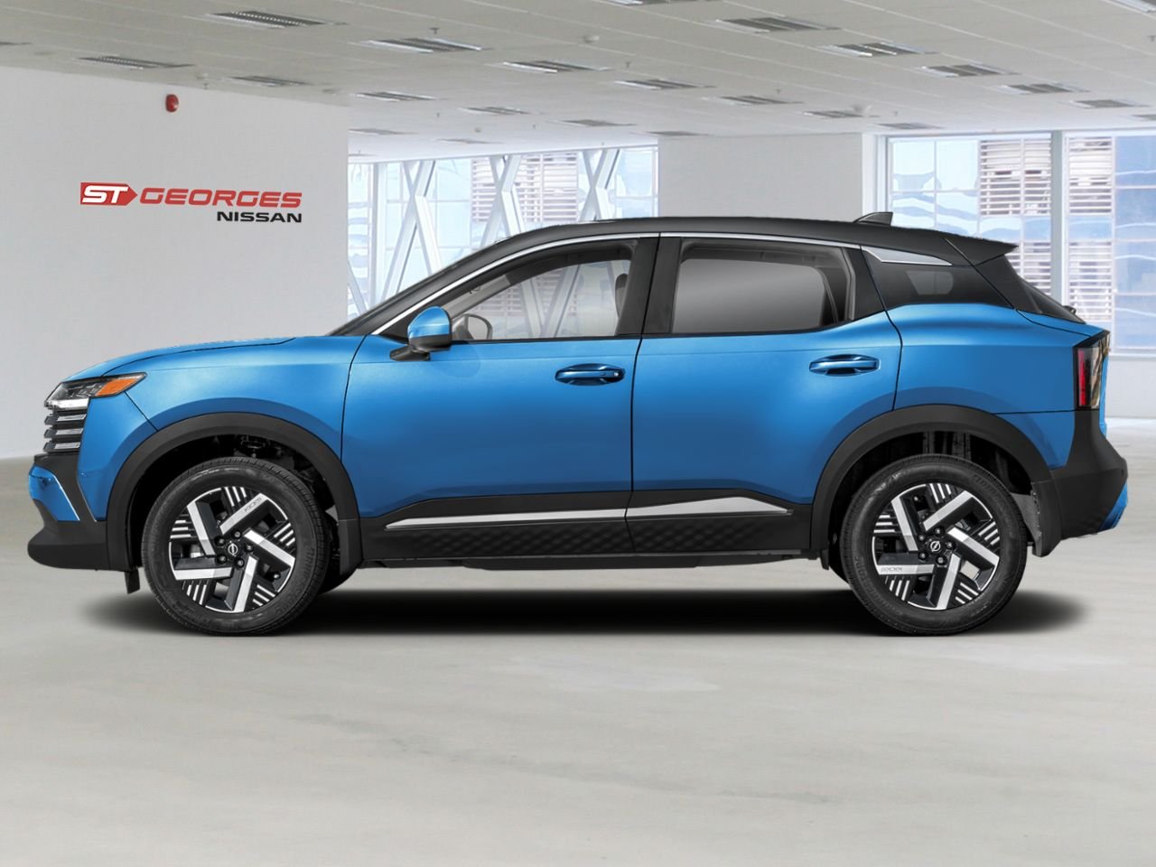 2026 NISSAN Kicks Artic Ice Blue Metallic/Super Black Saint-Georges - photo #2