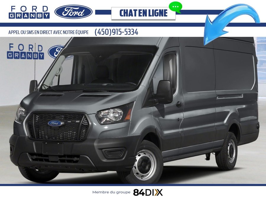 2025 Ford Transit Cargo Van T-350 TI toit surélevé 148 po PNBV de 9 500 lb Carbonized Grey Metallic