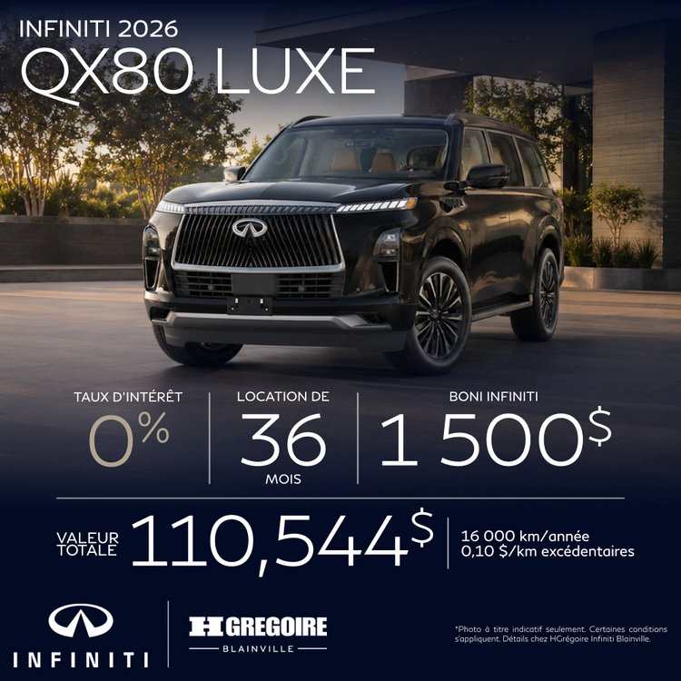 HGregoire inifiniti blainville promo septembre QX80 LUXE FR