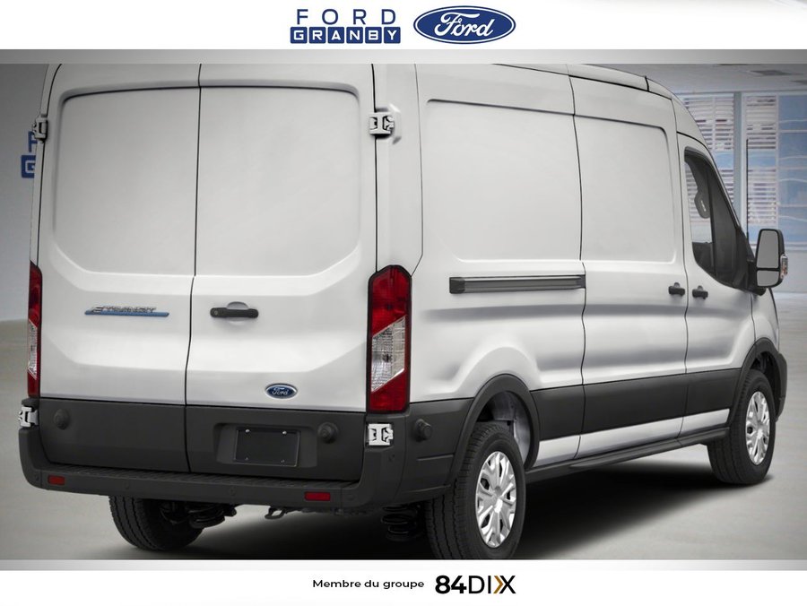 2025 Ford E-Transit Cargo Van Oxford White