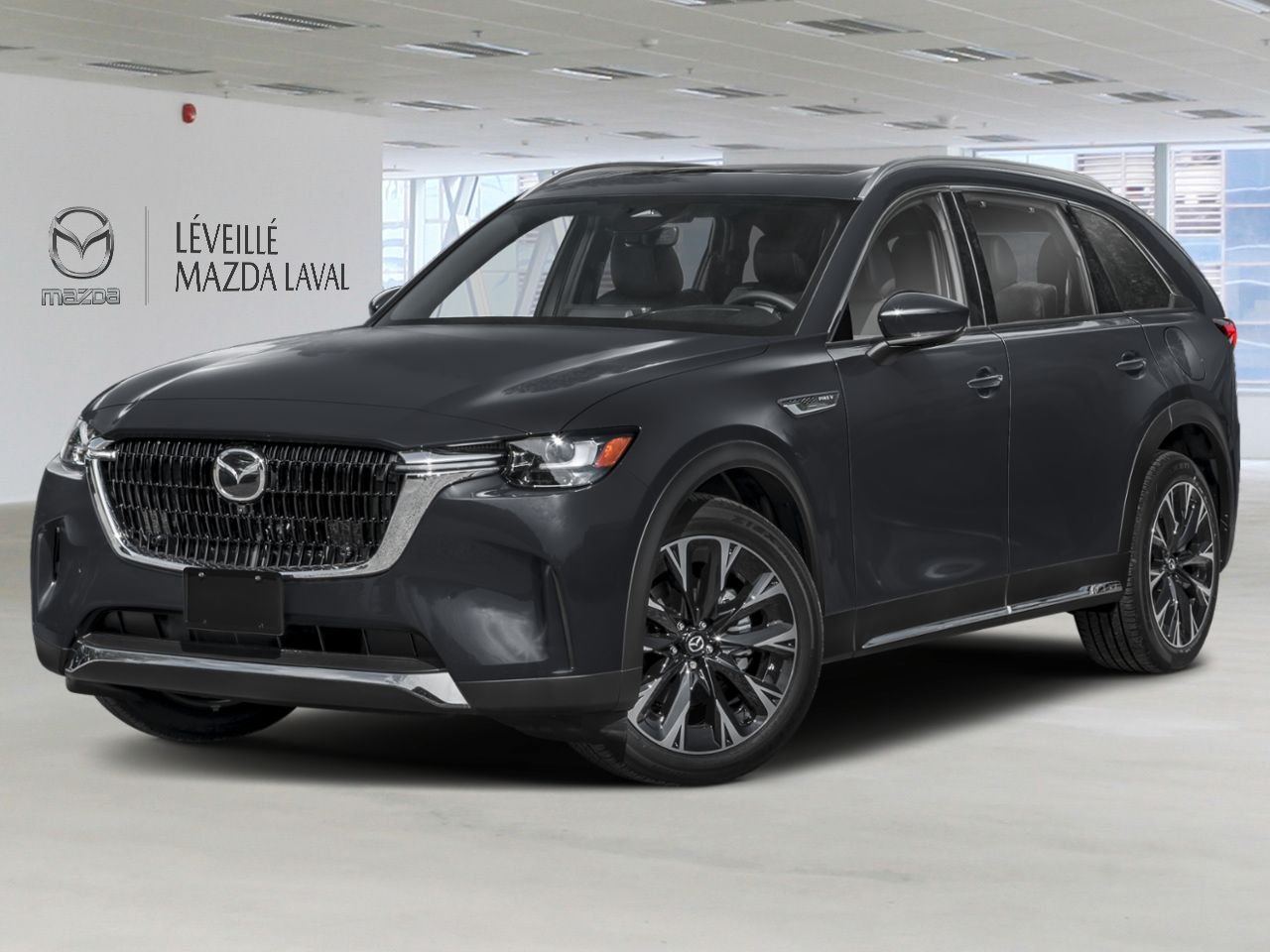 Mazda CX-90 hybride rechargeable GT TI 2026 Noir de jais mica Laval - photo #0