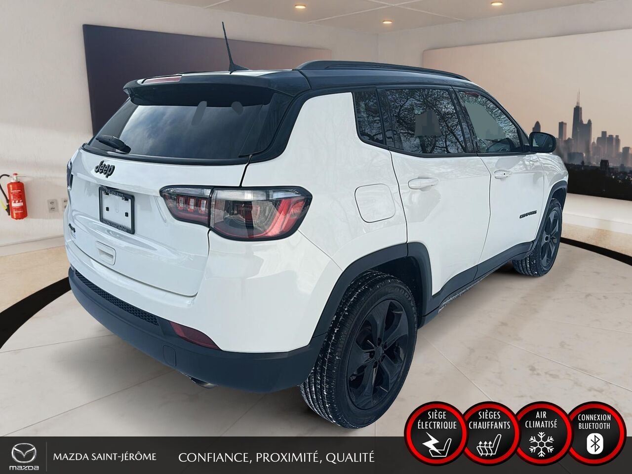 2021 Jeep Compass White Sainte-Agathe-des-Monts - photo #5