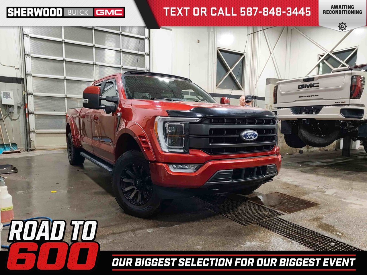 2021 Ford F-150 LARIAT 4WD SuperCrew 6.5' Box Red Sherwood Park - photo #0