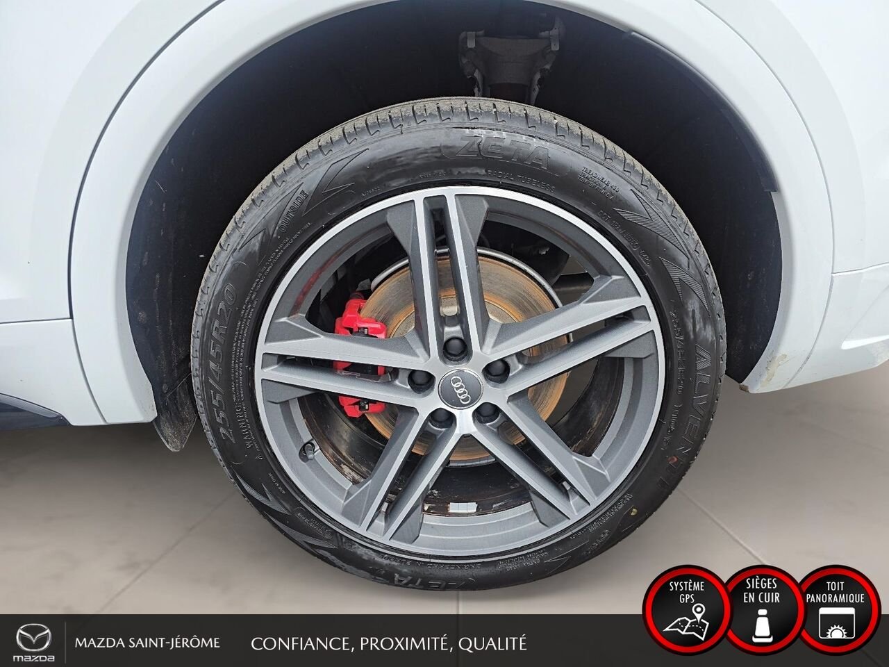 2022 Audi SQ5 Progressiv 3.0 TFSI quattro | CUIR ROUGE | TOIT PANO | White Saint-Jérôme - photo #11