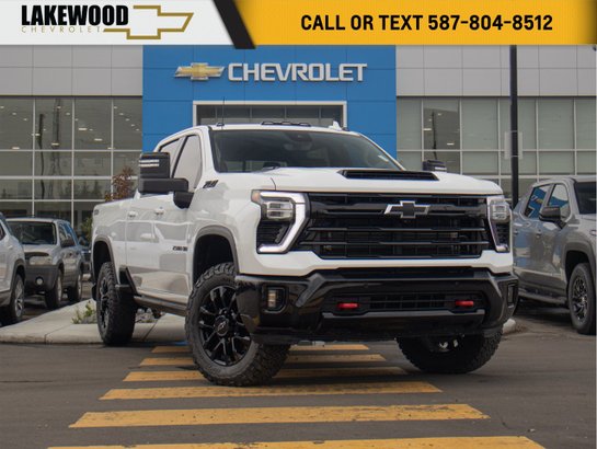 2025 Chevrolet Silverado 2500HD LTZ Trail Boss Edition 6.6L Duramax Z71 Max Tow White