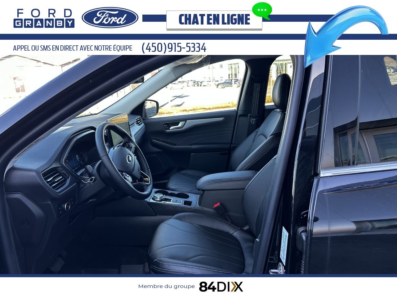 Ford Escape 2025 Noir agate métallisé Granby - photo #9