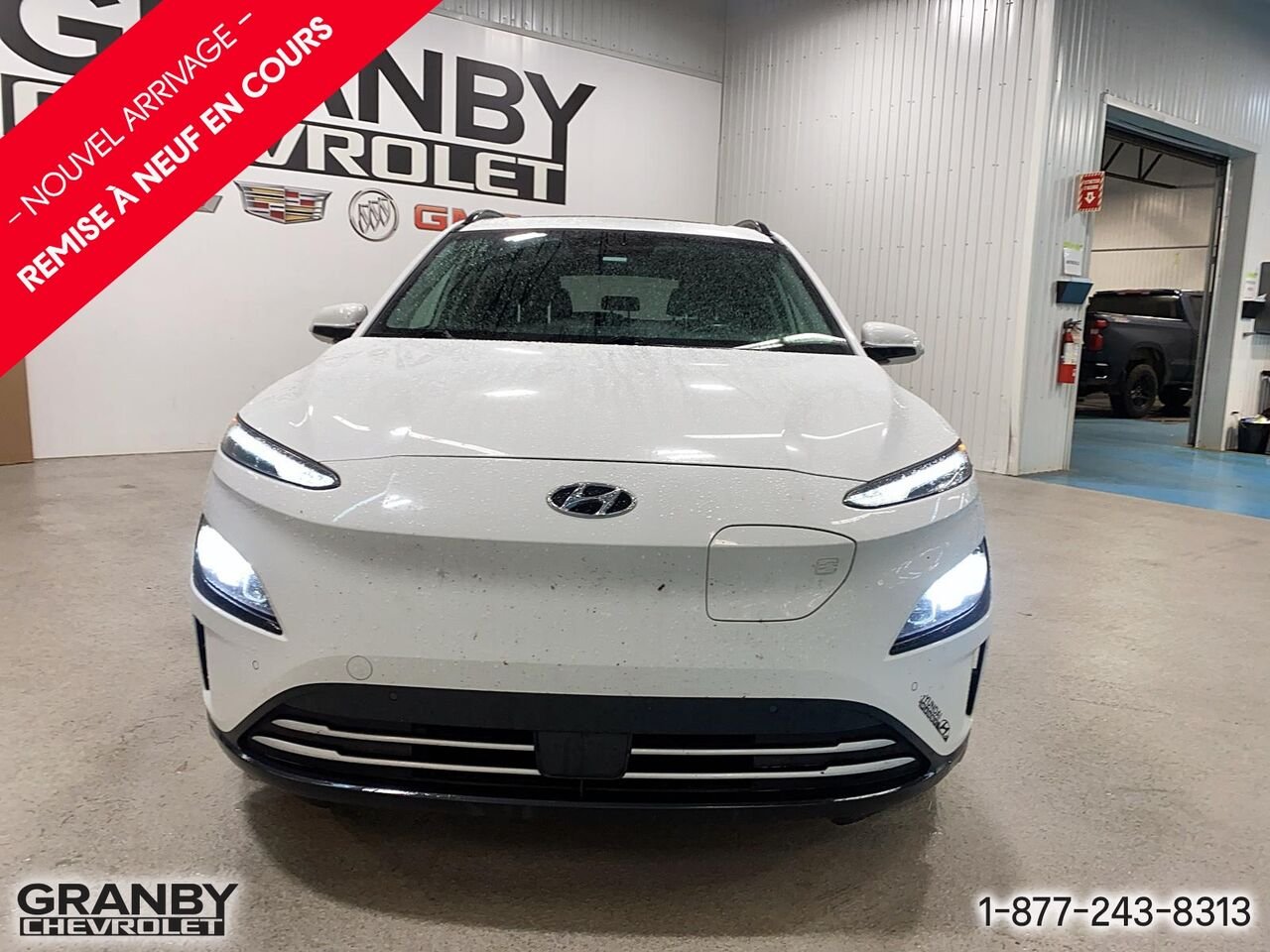 Hyundai Kona électrique Ultimate TA | 27-0277A 2023 Blanc Granby - photo #1