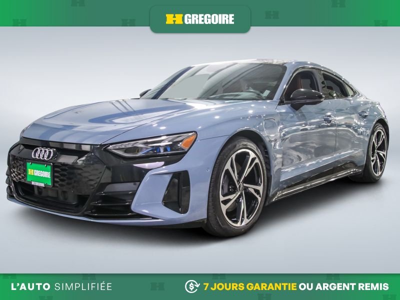 Audi e-tron GT AWD AUTO A/C MAGS CUIR TOIT NAV CAM RECUL 2022 Gris