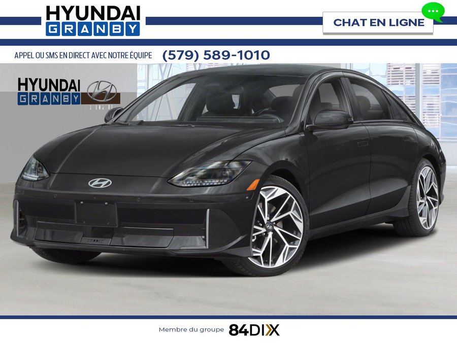 2025 HYUNDAI IONIQ 6 Preferred grande autonomie TI avec ensemble Ultimate Abyss Black