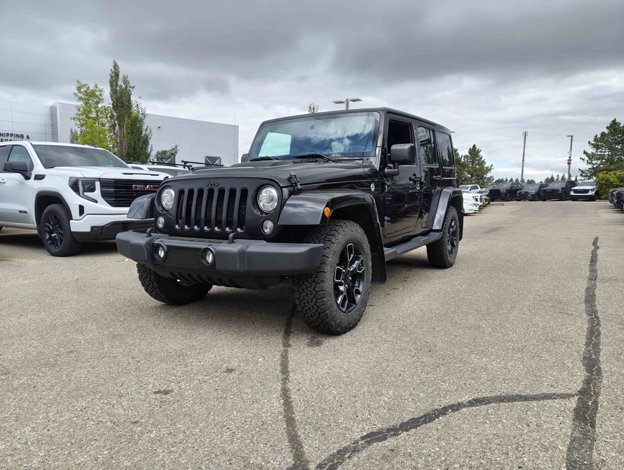 2018 Jeep Wrangler JK Unlimited Sahara 4x4 Black Sherwood Park - photo #3