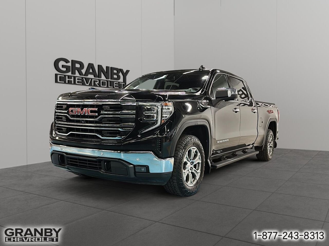 2022 GMC Sierra 1500 SLT crewcab remorquage max boite 6.6 moteur 6.2 L | 26-1059A Black Granby - photo #0