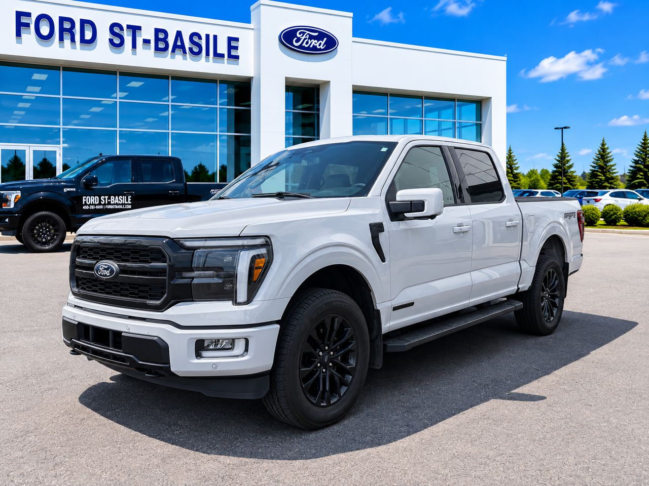 Gray 2024 Ford F-150 Pickup Truck Four-Wheel Drive Automatic