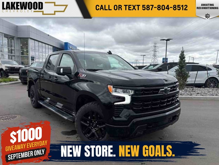 2024 Chevrolet Silverado 1500 RST Premium 5.3L Z71 | Leather Heated Bucket Seats Black