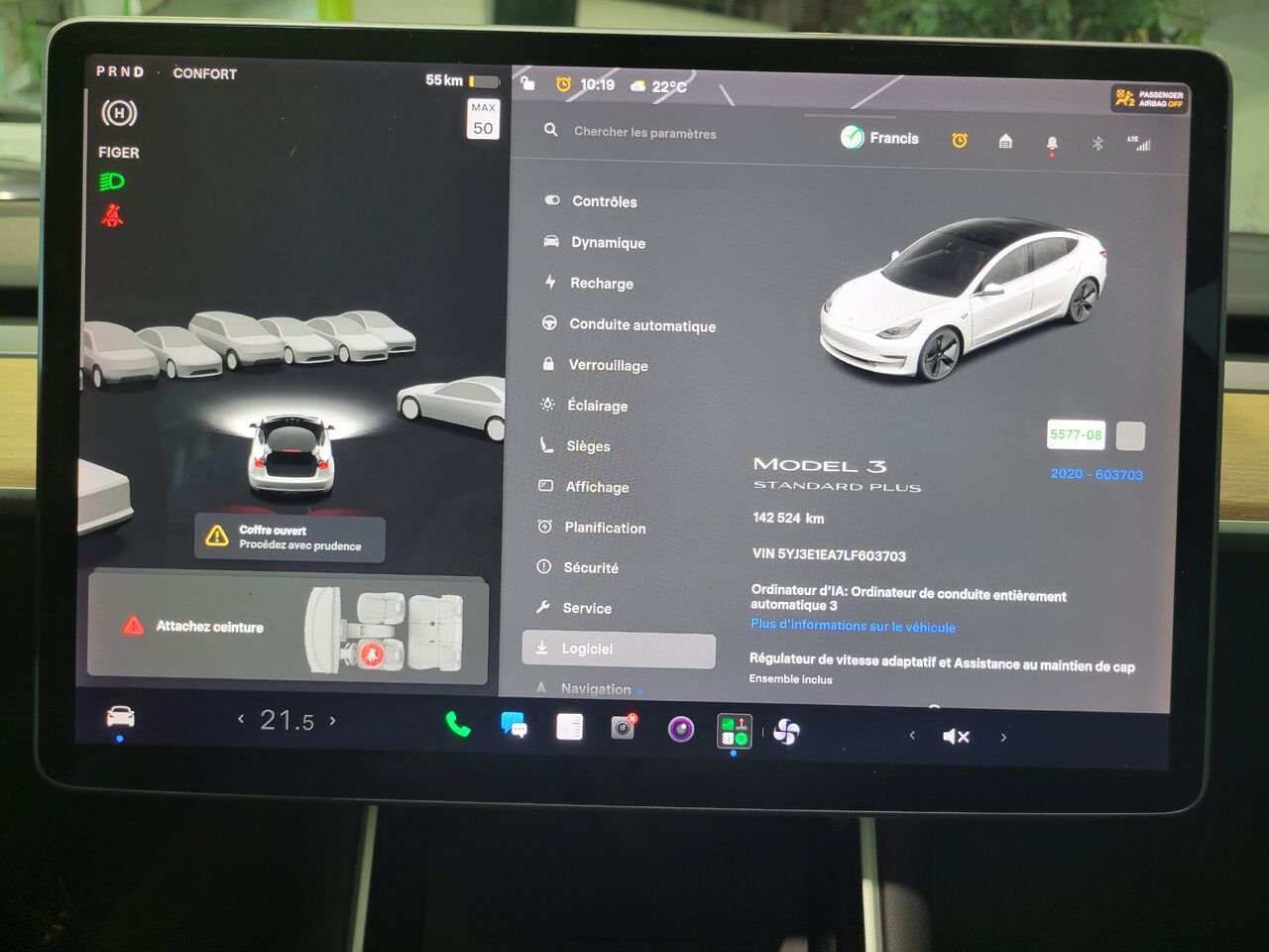 Tesla Model 3 2020 Blanc Longueuil, - photo #20