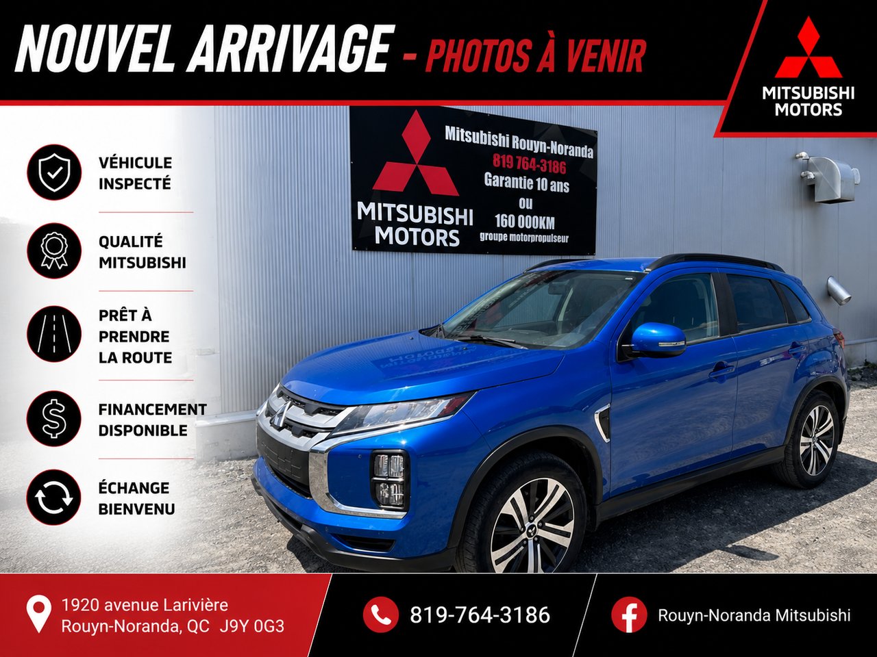 2021 Mitsubishi RVR Blue Mont-Laurier - photo #0