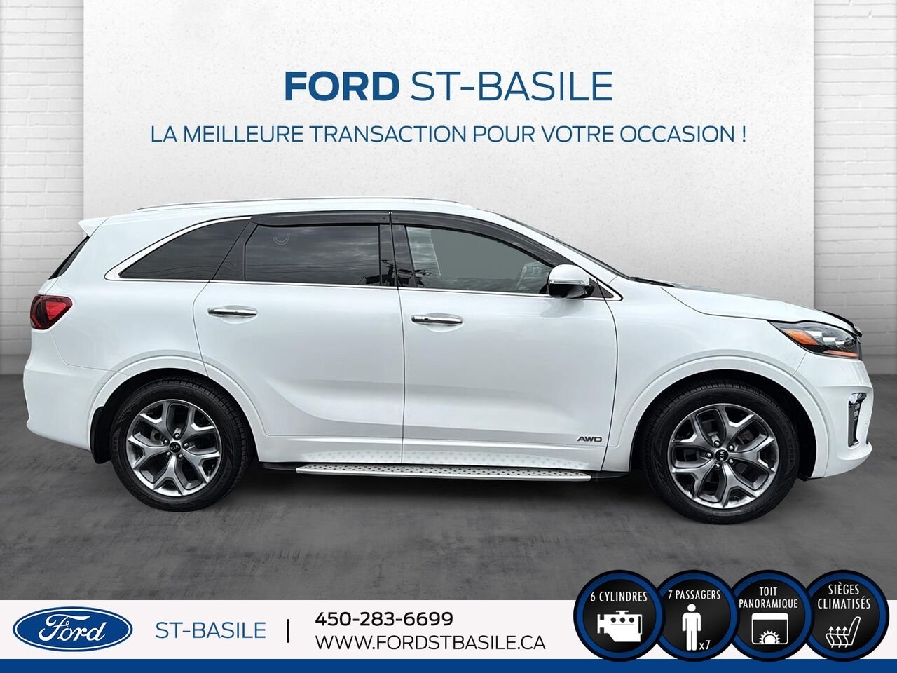 Kia Sorento 2020 Blanc Saint-Basile-le-Grand - photo #9