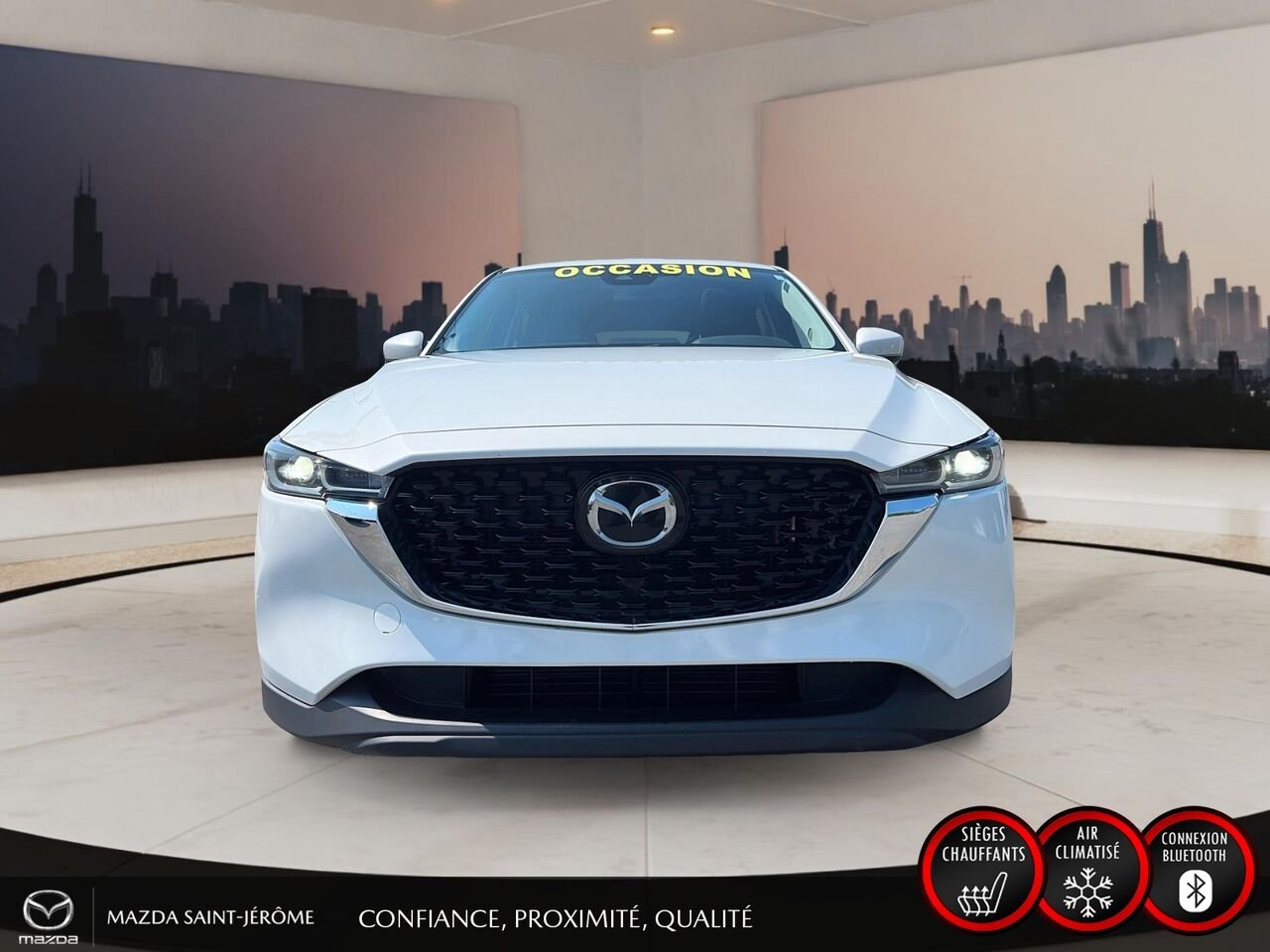 Mazda CX-5 GS LUXURY | TOIT OUVRANT | AWD | CUIR | 2023 Blanc Saint-Jérôme - photo #2