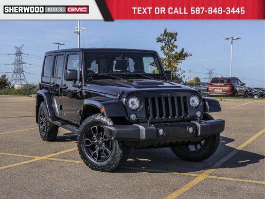 2018 Jeep Wrangler JK Unlimited Sahara V6 Auto 4X4 | Navigation | Heated Leather Seats Black