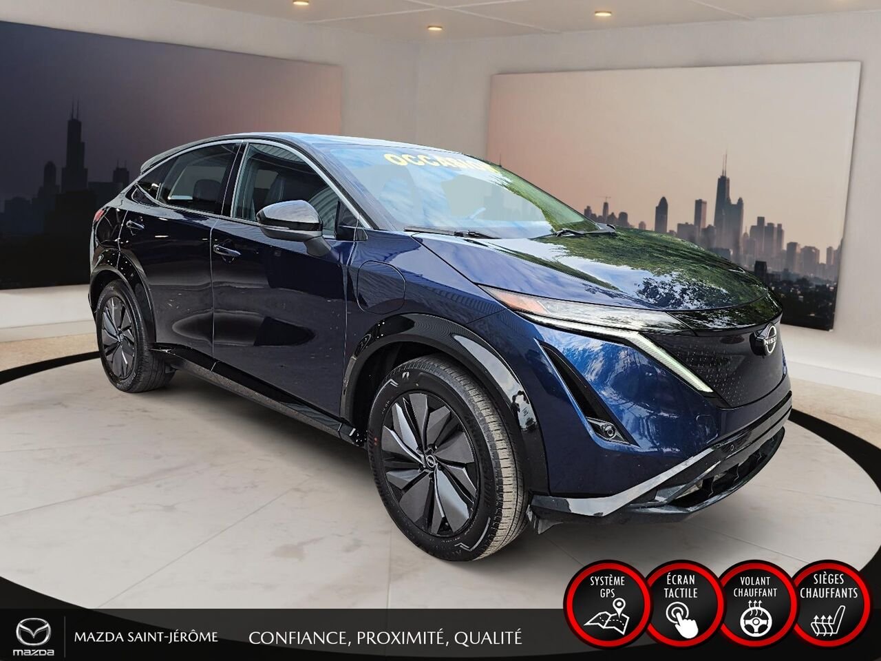 2023 Nissan ARIYA ENGAGE | 348 KM D'AUTONOMIE | RECHARGE RAPIDE 130 KW | 1 PROPRIÉTAIRE Blue Saint-Jérôme - photo #3
