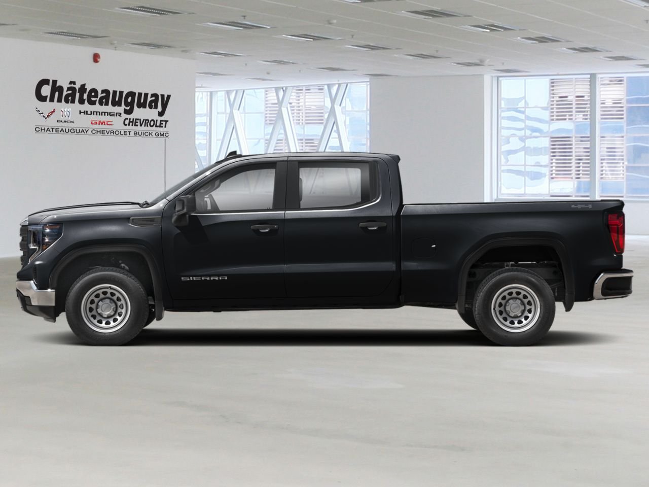 2026 GMC Sierra 1500 K1500 SIERRA CREW CAB PRO STD/BOX (1SA) TK Onyx Black Châteauguay - photo #1