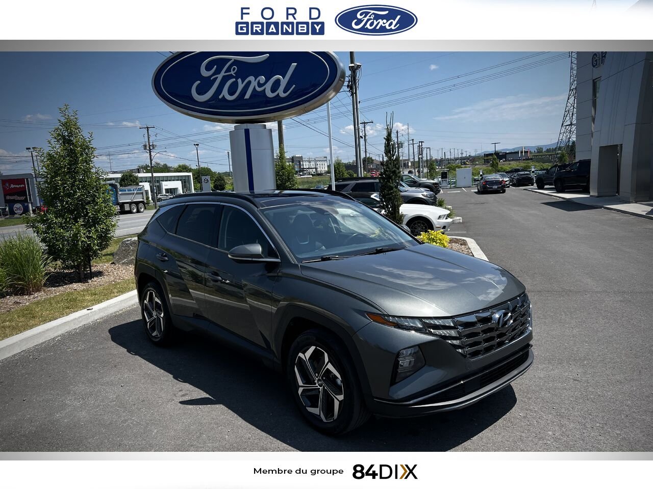 Hyundai Tucson hybride rechargeable 2022 Gris Granby - photo #1