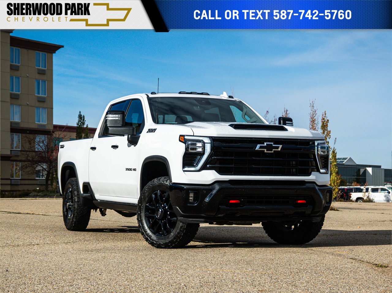 2026 Chevrolet Silverado 3500HD 4WD Crew Cab 159 LTZ White Sherwood Park - photo #0