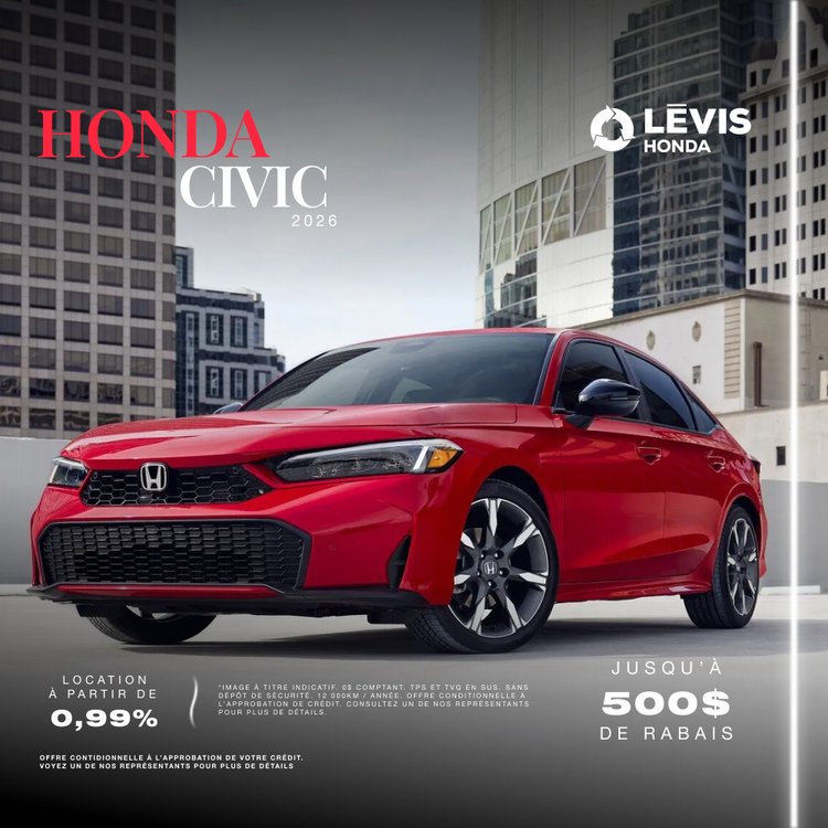 Levis Honda promo septembre CIVIC FR