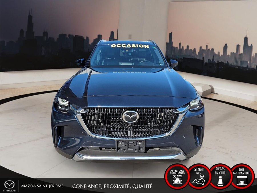 Mazda CX-90 hybride rechargeable GT | TOIT OUVRANT | CUIR | AWD | 2024 Bleu