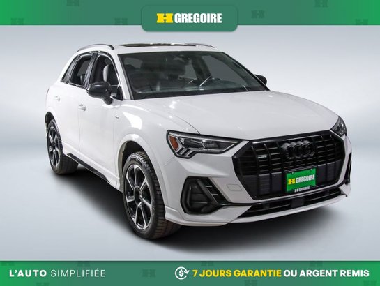 2022 Audi Q3 Progressiv AWD AUTO A/C MAGS CUIR TOIT NAV CAM REC White