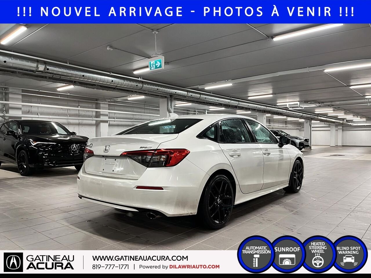 Honda Civic Sport 2024 Blanc Gatineau - photo #4