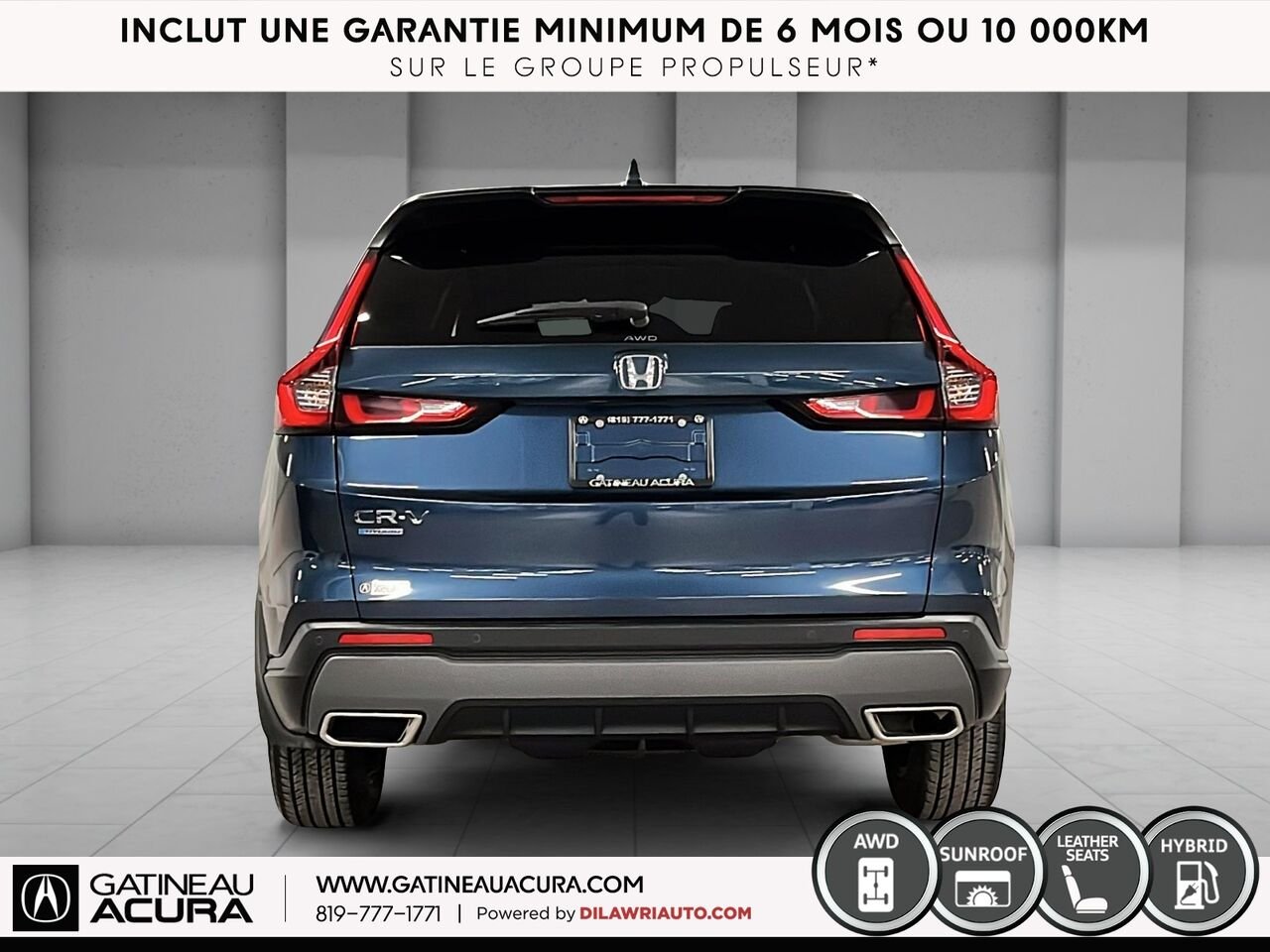 Honda CR-V hybride EX-L Traction Intégrale 2024 Bleu Gatineau - photo #17